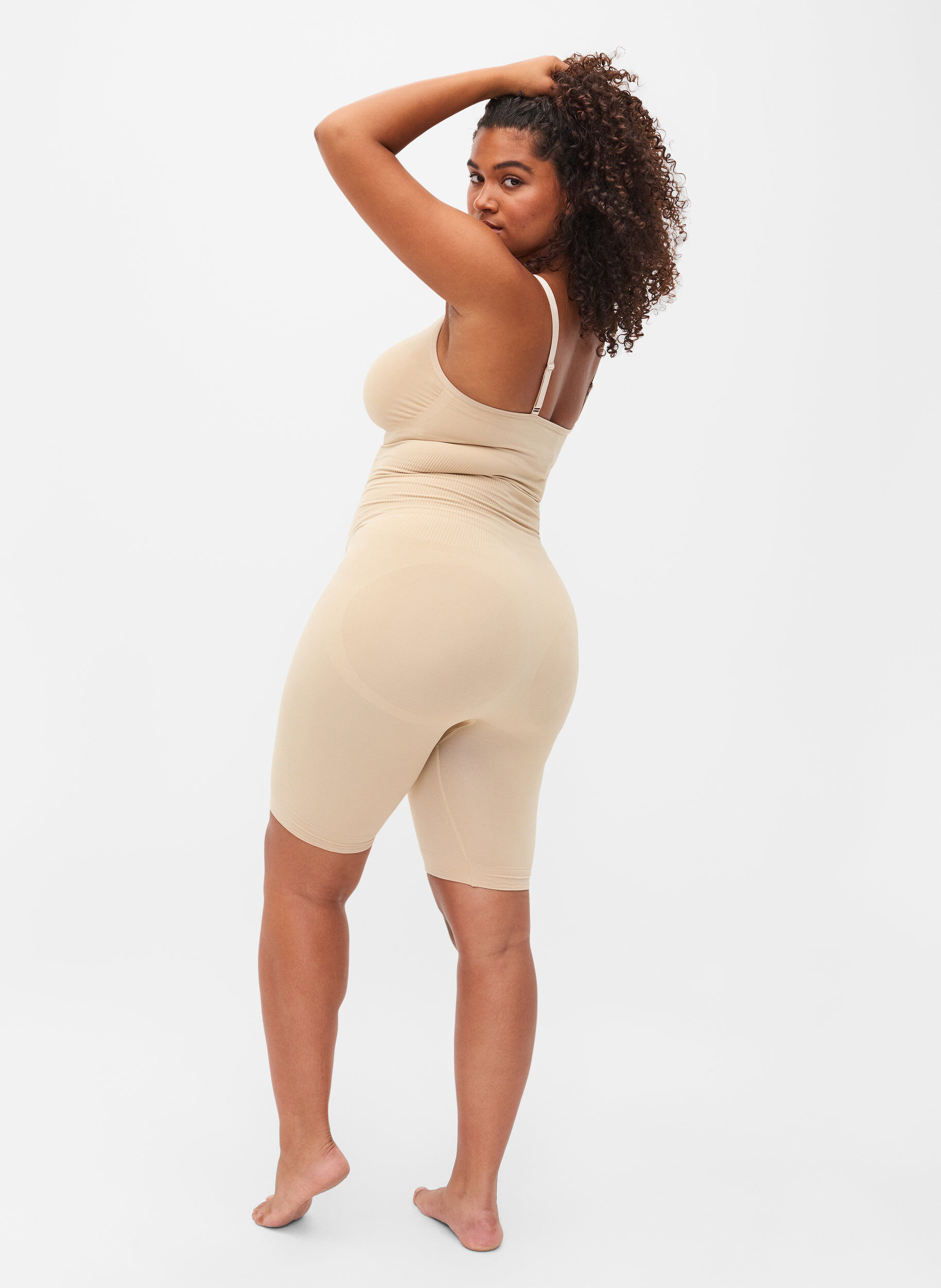 Zizzifashion Shapewear bodysuit, Beige, Model image number 2