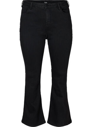 Bootcut Ellen jeans with a high waist, Black, Packshot image number 0