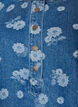 A-line denim dress with floral pattern, Blue, Packshot image number 2