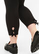 3/4 leggings in viscose with bow, Black, Model image number 2