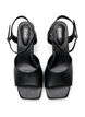 Pumps with an open toe and square toe, Black, Packshot image number 2