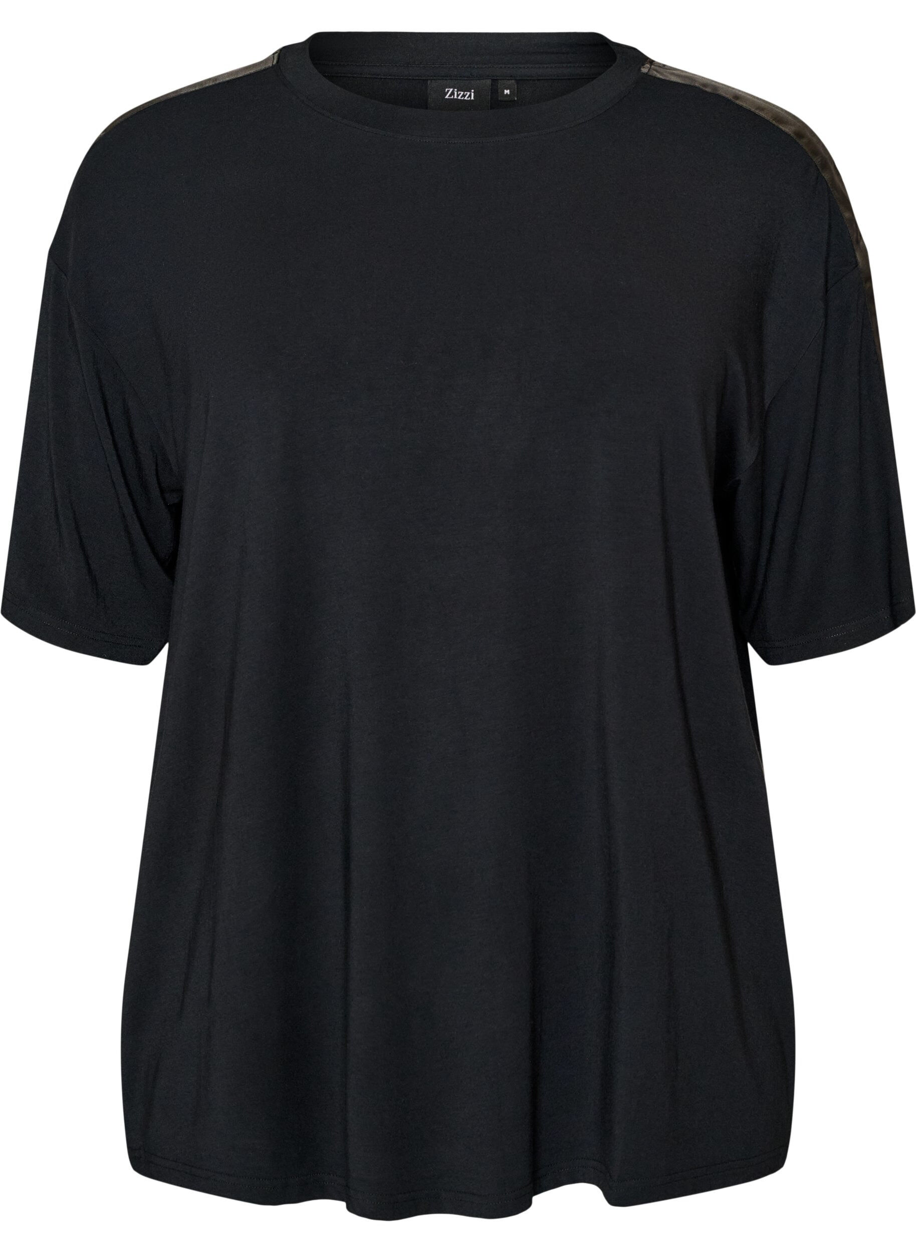 Modal night T-shirt with contrast band