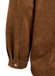 Faux suede shirt, Brown, Packshot image number 3