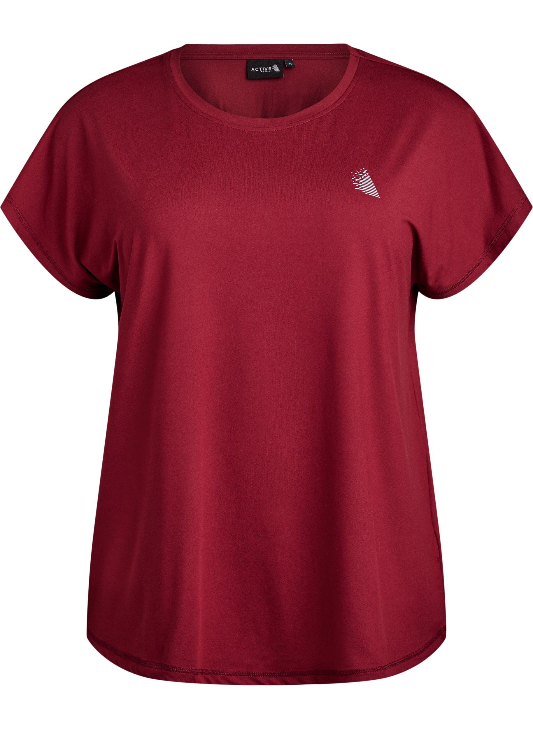 ZizzifashionSolid-coloured training T-shirt, Red, Packshot image number 0