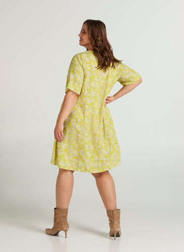 Tunic, Sunny Lime AOP, Model image number 1
