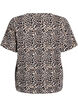 T-shirt with round neck and all-over print, Brown, Packshot image number 1