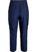 High-waisted cargo trousers, Blue, Packshot image number 1