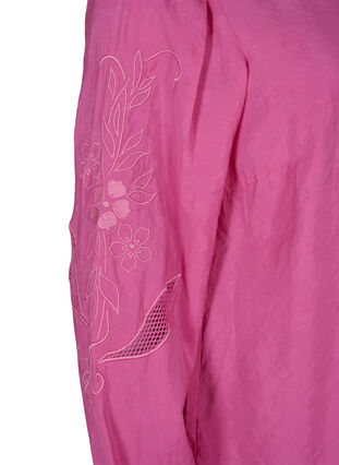 Blouse in TENCEL™ Modal with embroidery details, Phlox Pink, Packshot image number 3