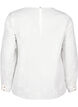 Long-sleeved blouse with embroidery, White, Packshot image number 1