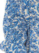 Cotton blouse with a square neckline, Blue, Packshot image number 3