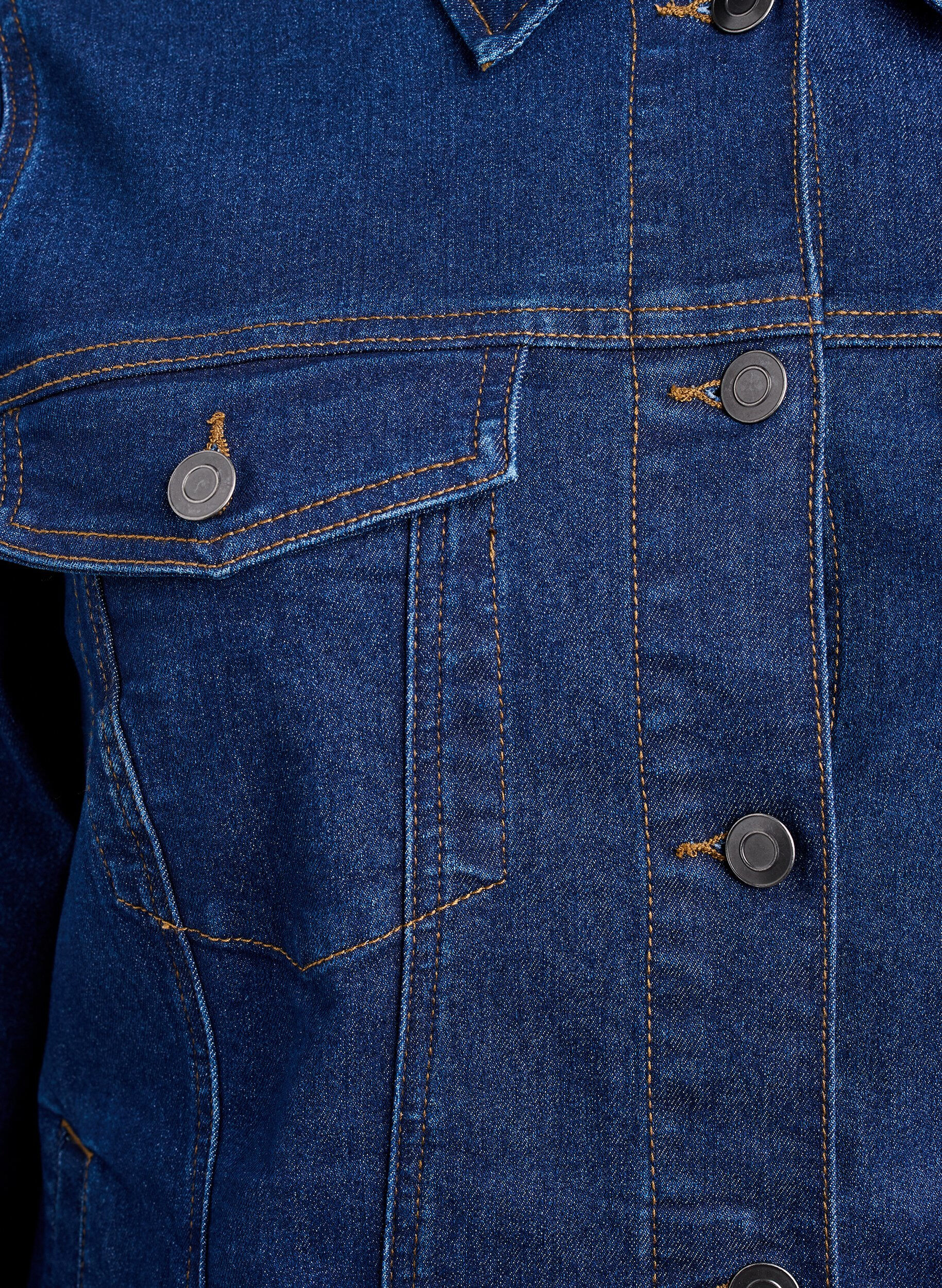 Zizzifashion Denim jacket in a stretchy cotton blend, Blue, Packshot image number 2