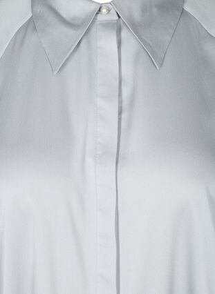 Shirt with balloon sleeves and collar, Light Grey, Packshot image number 2
