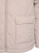 Quilted jacket with a hood and pockets, Beige, Packshot image number 3