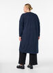 Long, open cardigan with pockets, Blue, Model image number 1