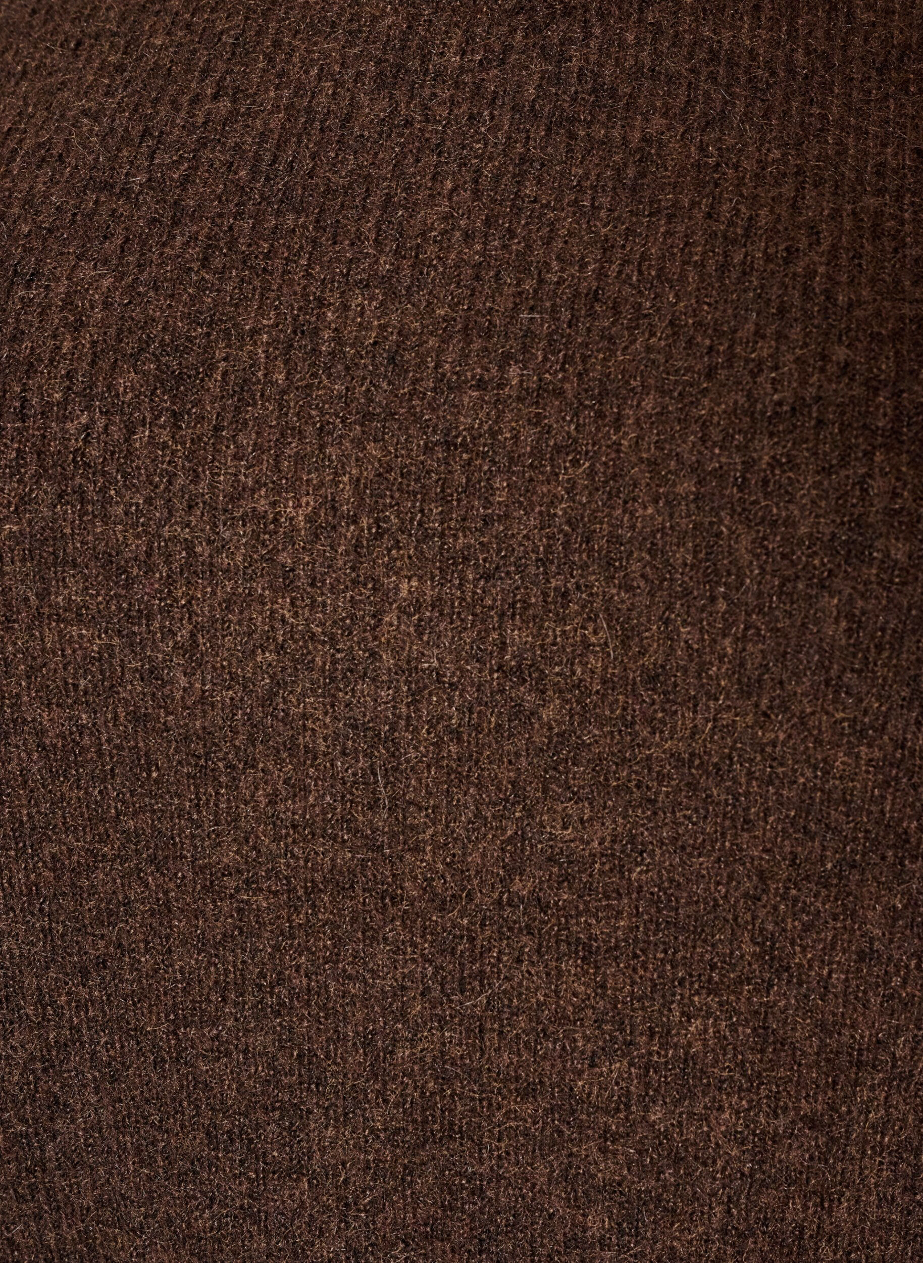 ZizzifashionMelange knit blouse with round neck, Brown, Packshot image number 2