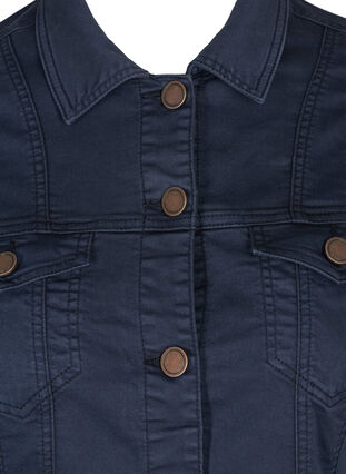 Short, colored denim jacket, Navy, Packshot image number 2