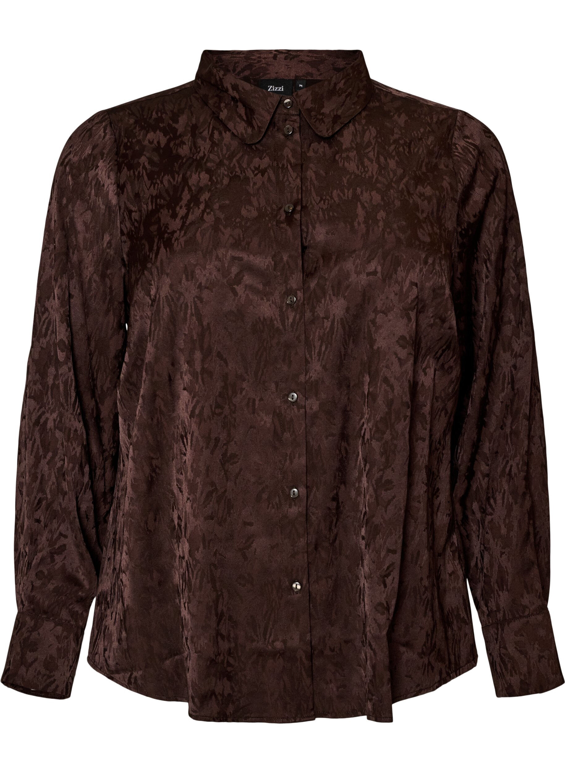 Shirt with tone-on-tone paisley pattern
