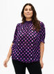 Short-sleeved smock blouse with print, Medieval Bl. Dot AOP, Model image number 0