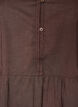 Cotton tunic with a V-neck and crochet trim, Brown, Packshot image number 2