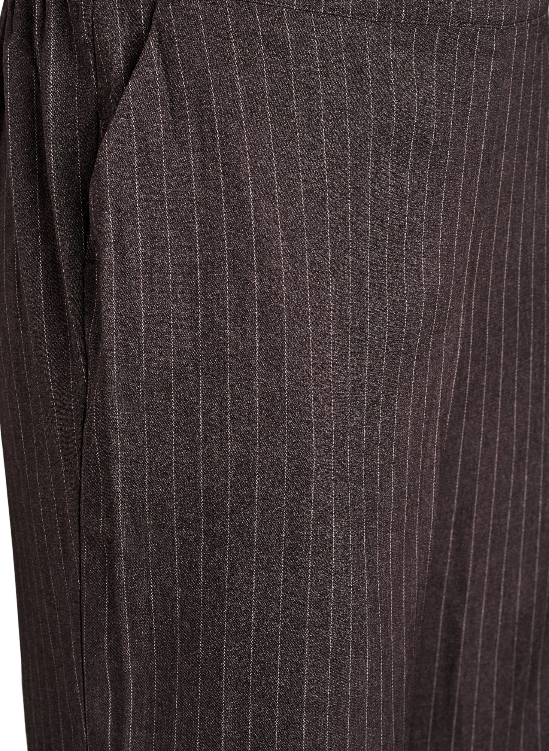 Zizzifashion Wide-leg trousers with a high waist, Brown, Packshot image number 2