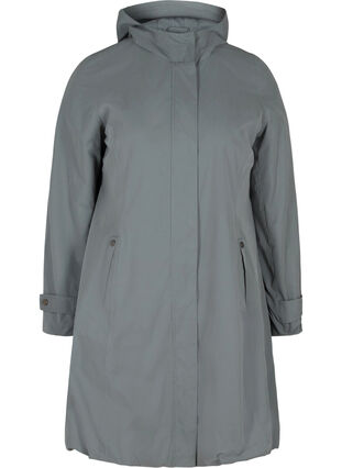 Jacket with pockets and hood, Balsam Green, Packshot image number 0