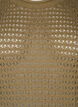 Knitted blouse with hole pattern, Dusky Green, Packshot image number 2