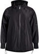 Rain jacket with reflective details, Black, Packshot image number 0