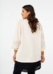 Sweatshirt with pearl details, Buttercream, Model image number 1