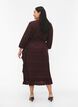 FLASH - Wrap Dress with 3/4 Sleeves, Fudge, Model image number 1