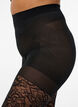 70 denier push-up tights with rose pattern, Black, Model image number 2