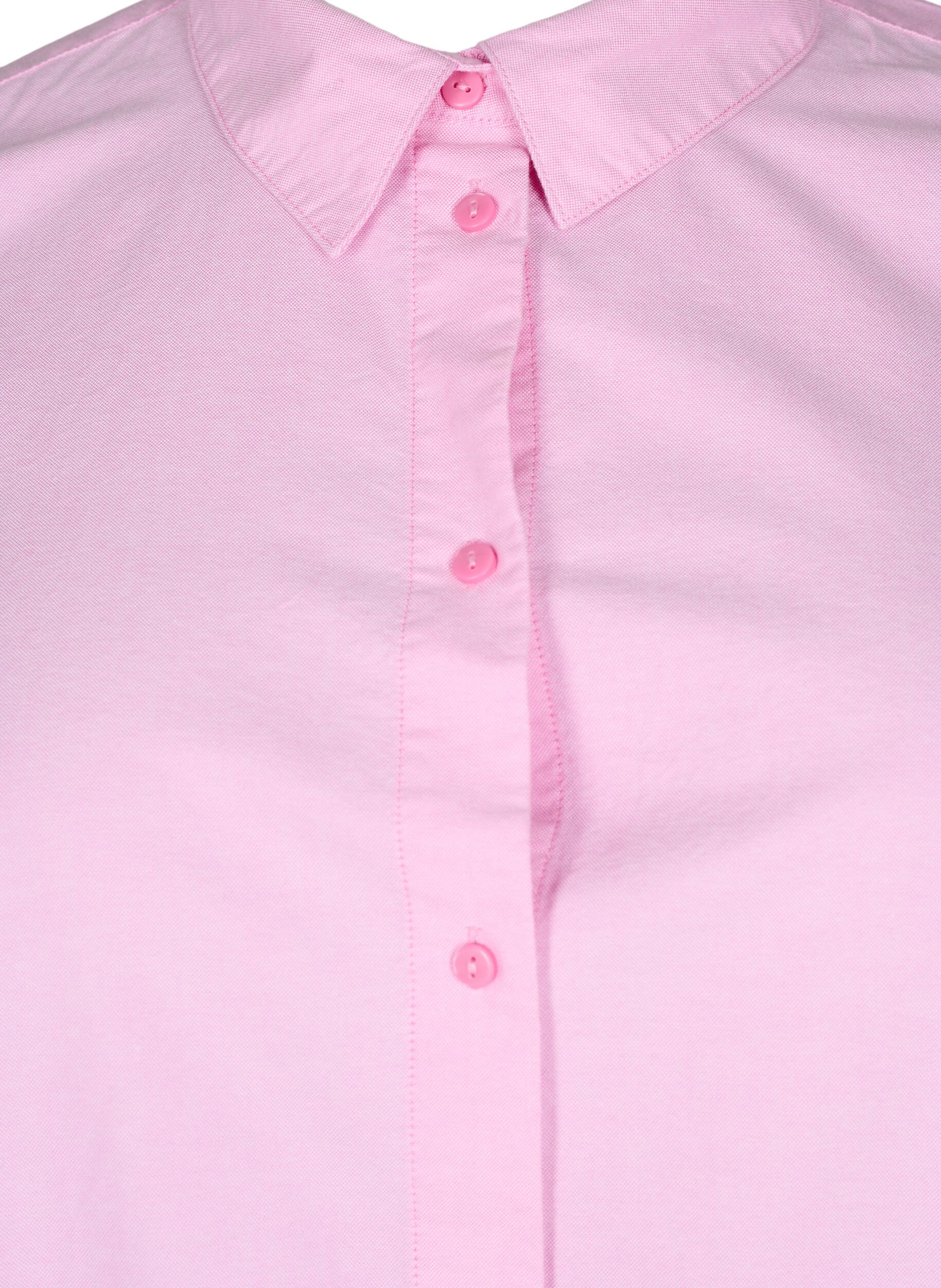 Zizzifashion Long-sleeved cotton shirt, Pink, Packshot image number 2