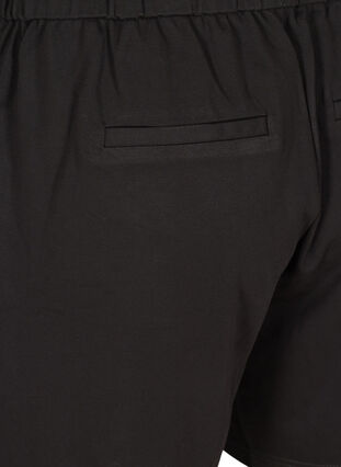Plain-coloured shorts with pockets, Black, Packshot image number 3