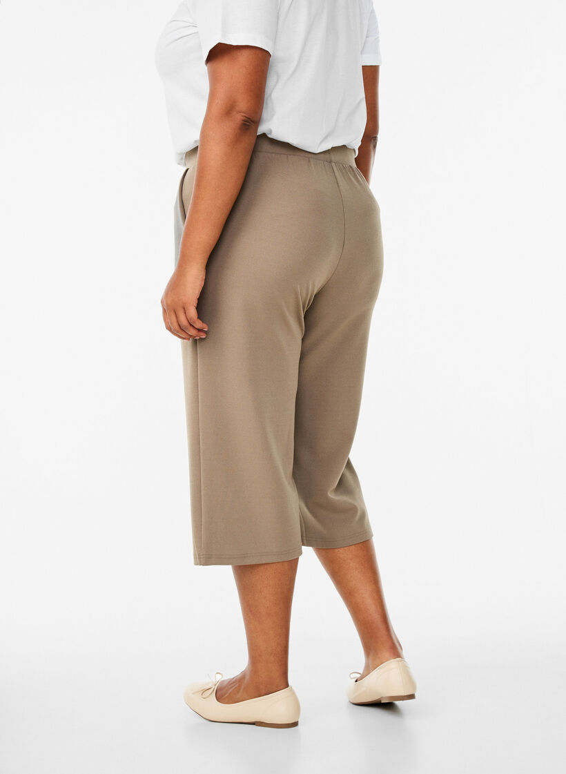 High-waisted knickers with a loose fit, Brown, Model image number 1