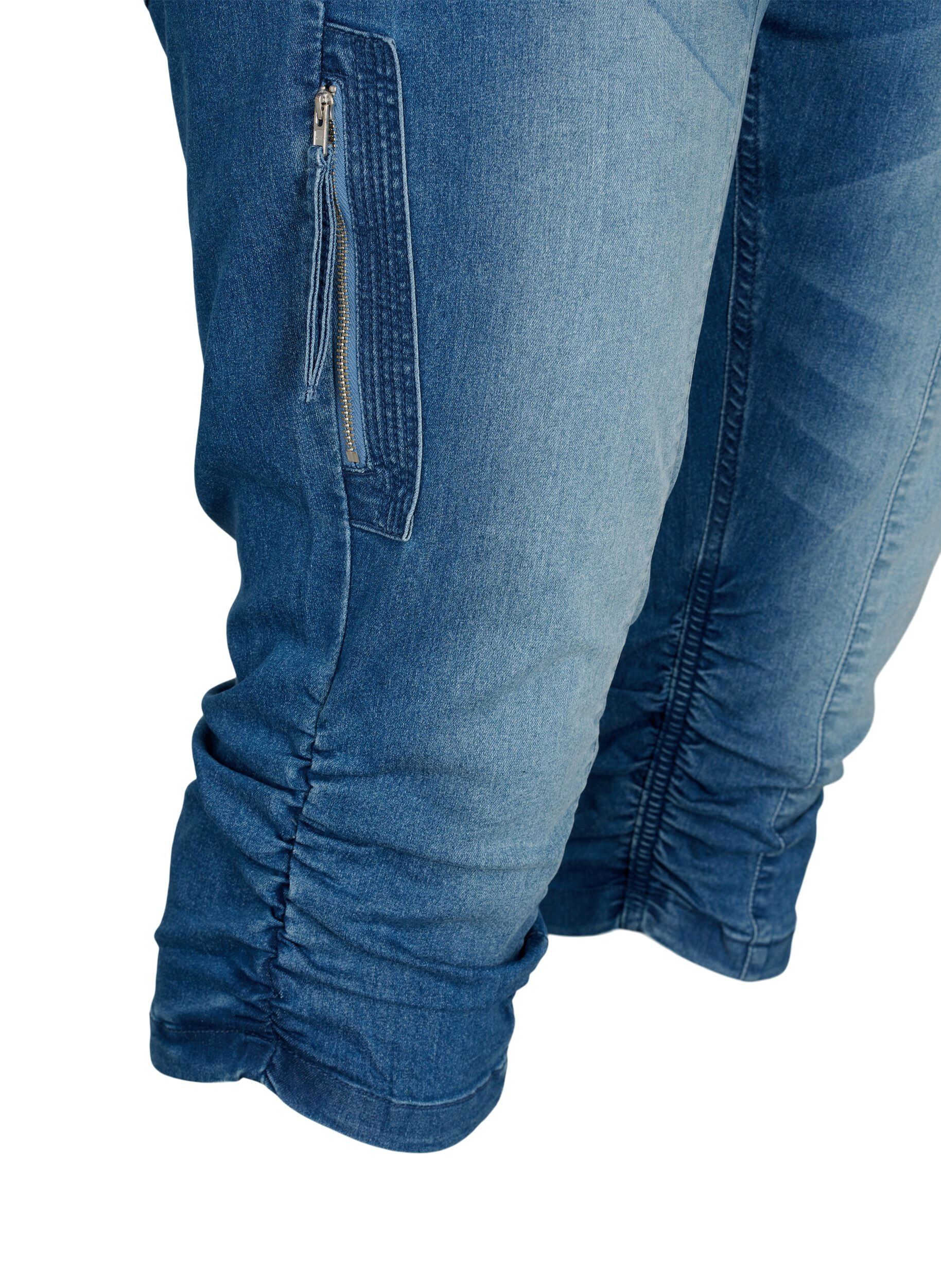 ZizzifashionSlim fit capri jeans with pockets, Light Blue, Packshot image number 3