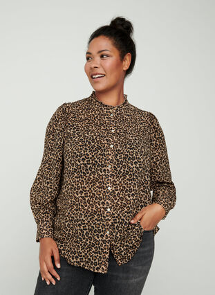 Leopard print shirt, Leo, Model image number 0
