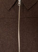 Short jacket with shirt collar and zip, Brown, Packshot image number 2
