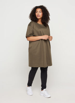 Sweater tunic with short sleeves, Wren, Model image number 2