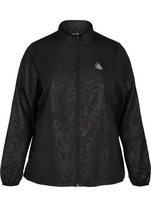 Sports jacket with a zip, Black, Packshot image number 0