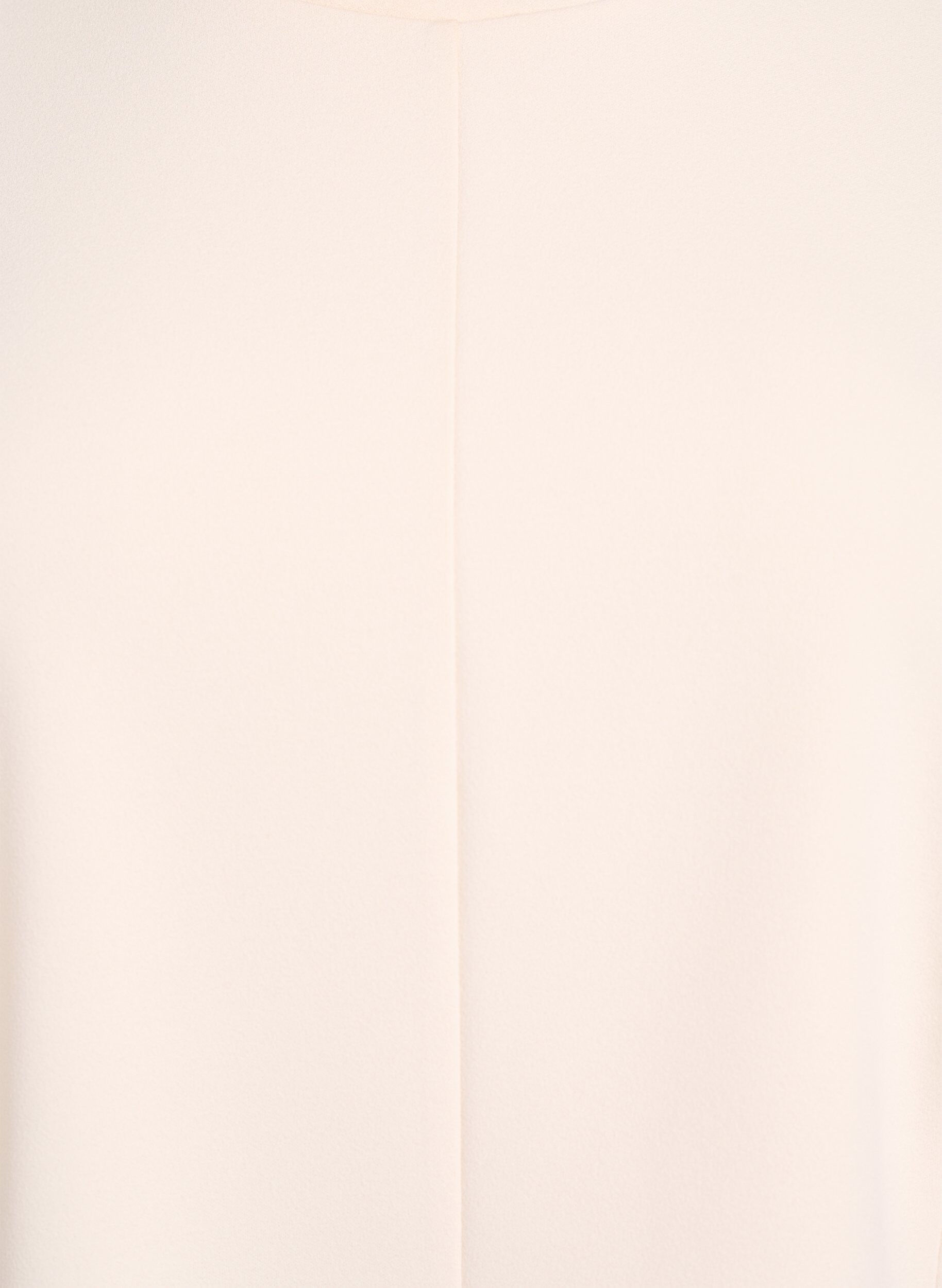 Zizzifashion Short-sleeved blouse with shaping darts, Beige, Packshot image number 2