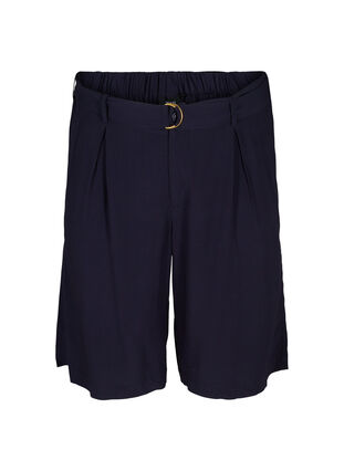 Long shorts in viscose, Night Sky, Packshot image number 0