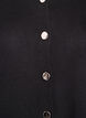 Sleeveless knit vest with decorative buttons, Black, Packshot image number 2