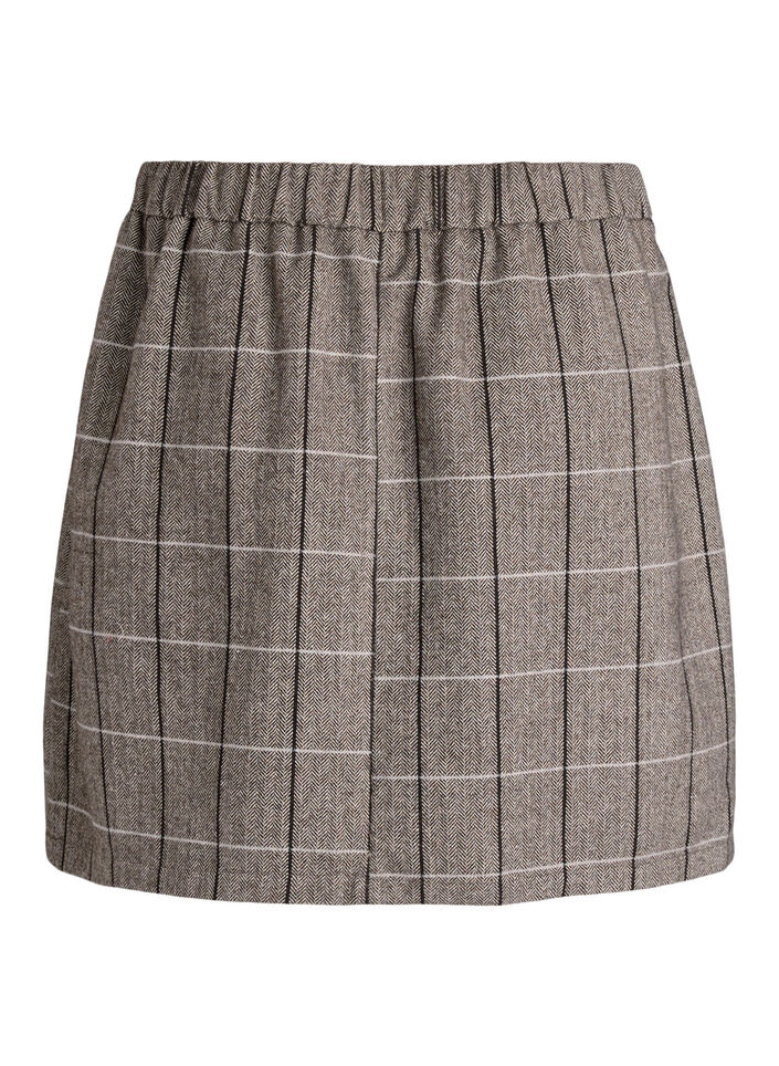 Checked skirt, Brown, Packshot image number 1
