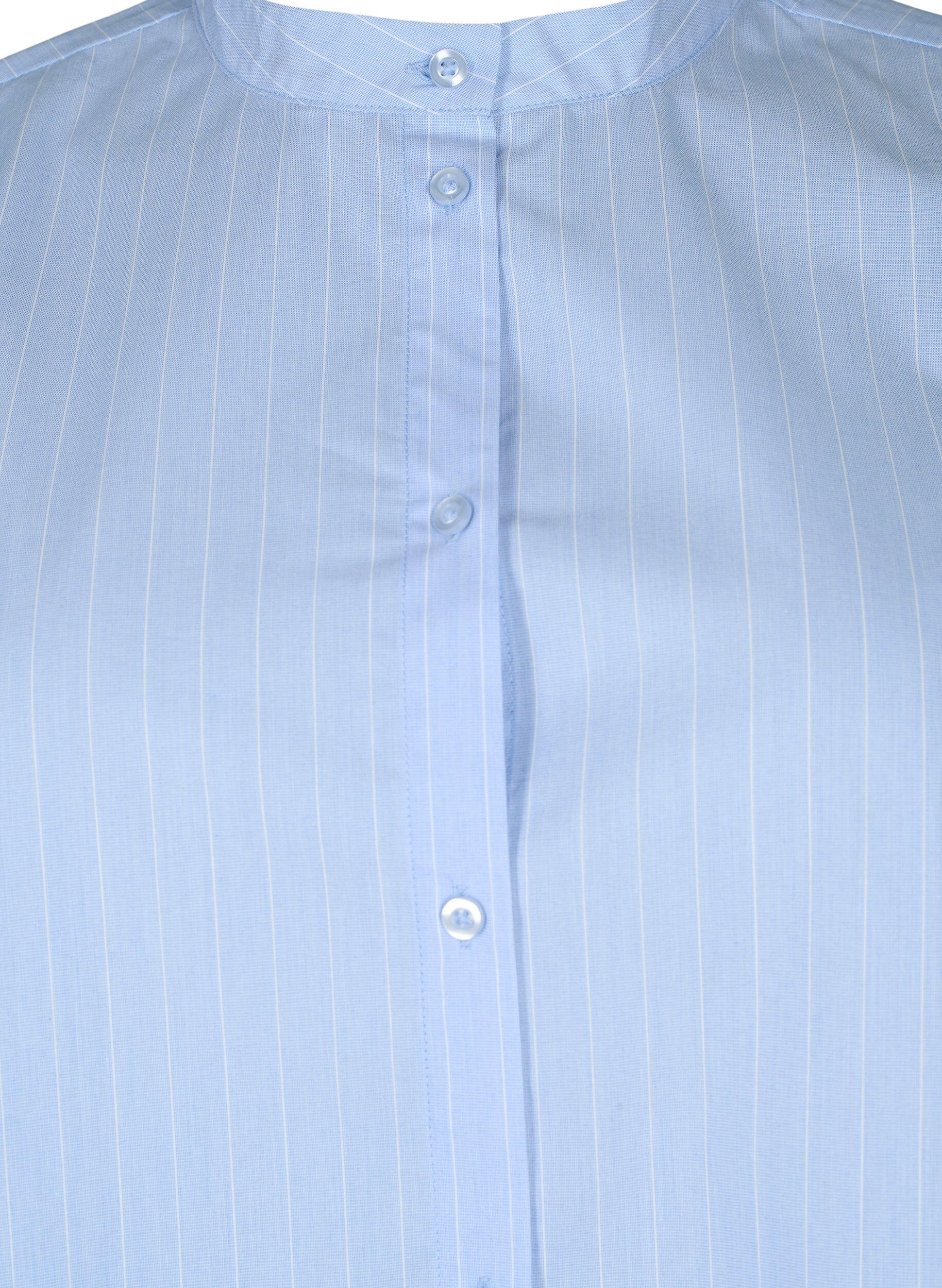 Zizzifashion FLASH - Pinstripe Shirt, Light Blue Stripe, Packshot image number 2