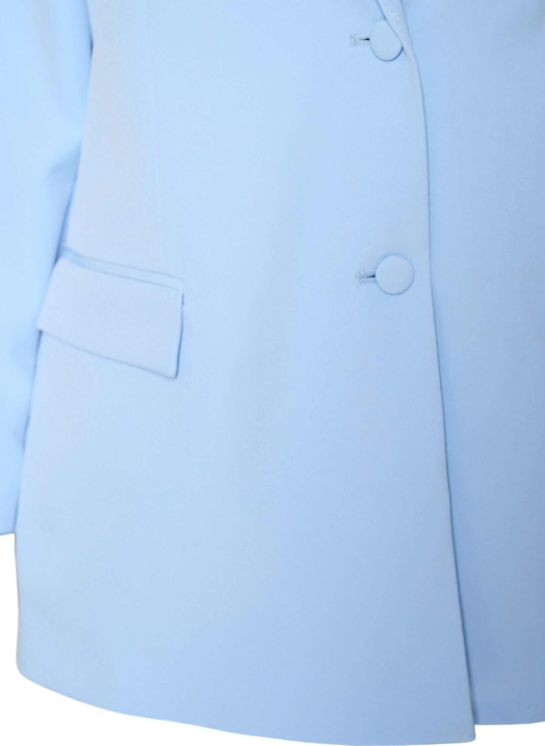 Zizzifashion Classic blazer with button closure, Light Blue, Packshot image number 2