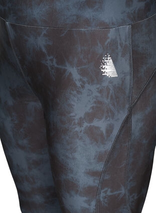 Cropped workout leggings, Tie Dye Print, Packshot image number 3