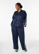 Workout jacket with stripes and cropped sleeves, Blue, Model image number 1