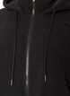 Teddy jacket with a hood and zipper, Black, Packshot image number 2