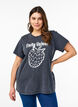 T-shirt in organic cotton with graphic print, Grey, Model image number 0
