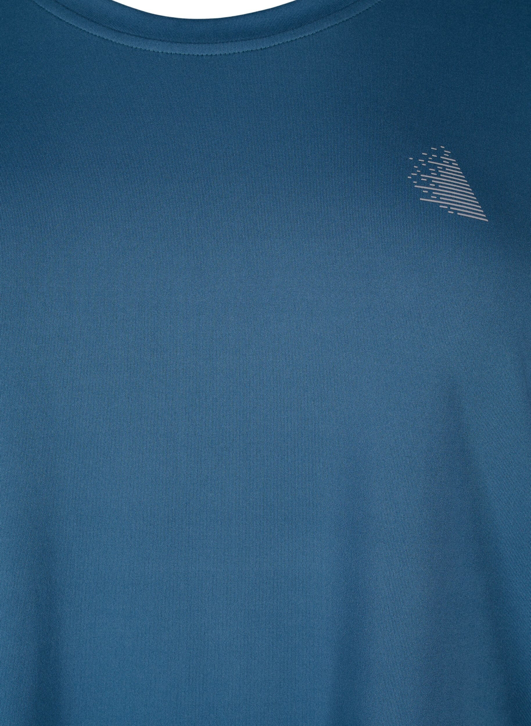 Zizzifashion Training blouse with 3/4 sleeves, Petrol, Packshot image number 2