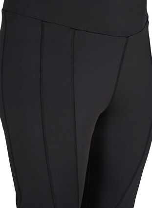 Sports tights with dotted mesh detail, Black w. Mesh Dots, Packshot image number 2
